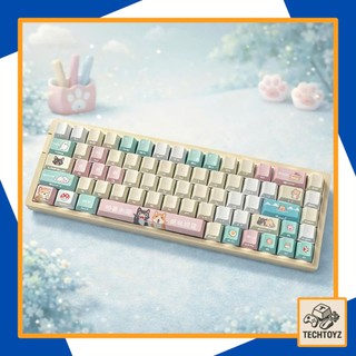 [ Xuyên Led ] Pixel Hammy Keycap - PBT Double Shot + DyeSub - Cherry Profile - Keycaps Xuyên Led