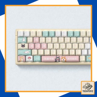 [ Xuyên Led ] Pixel Hammy Keycap - PBT Double Shot + DyeSub - Cherry Profile - Keycaps Xuyên Led