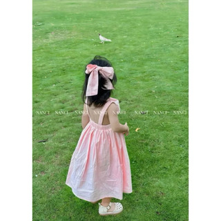 Váy bé gái LittleBee màu hồng 2 dây