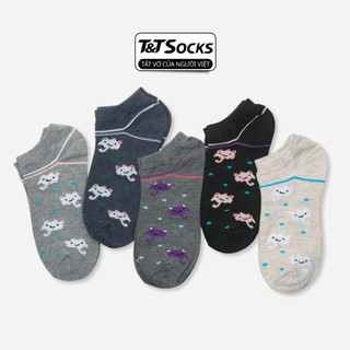 Tất Nữ Cổ Ngắn Họa Tiết Mây T&T SOCKS - NU23.001