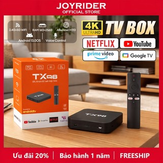 TV Box Android 13 - TX98 Pro - 4K UHD - 16G+256G - Điều Khiển Giọng Nói - Bluetooth