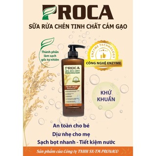 Bộ đôi dung dịch đa năng Proca Gió Biển 1.1L và sữa rửa chén Proca hương gạo 765g