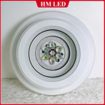 [HM LED] Đèn ốp trần trang trí Pha Lê 2 tầng 50cm, 65cm, 85cm cao cấp 3 màu, chỉnh độ sáng + Remote/App điện thoại — ảnh 7