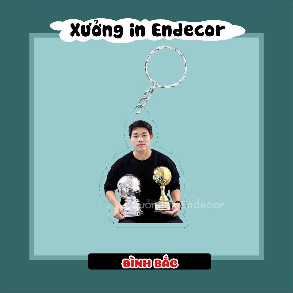 Móc khoá- Thước kẻ cầu thủ bóng đá Đình Bắc , Trung Kiên, Hiểu Minh, Minh Phúc tuyển thủ Việt Nam- Sango
