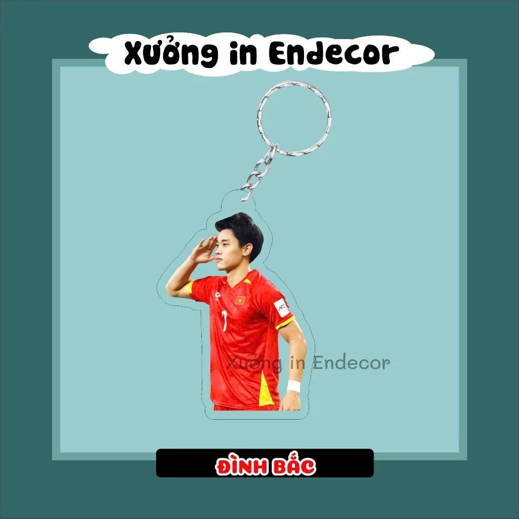 Móc khoá- Thước kẻ cầu thủ bóng đá Đình Bắc , Trung Kiên, Hiểu Minh, Minh Phúc tuyển thủ Việt Nam- Sango