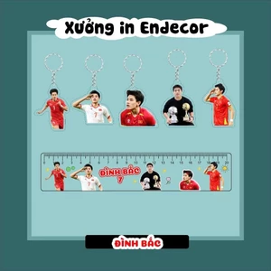 Móc khoá- Thước kẻ cầu thủ bóng đá Đình Bắc , Trung Kiên, Hiểu Minh, Minh Phúc tuyển thủ Việt Nam- Sango