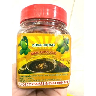 Mắm ruốc xào chấm rao quả