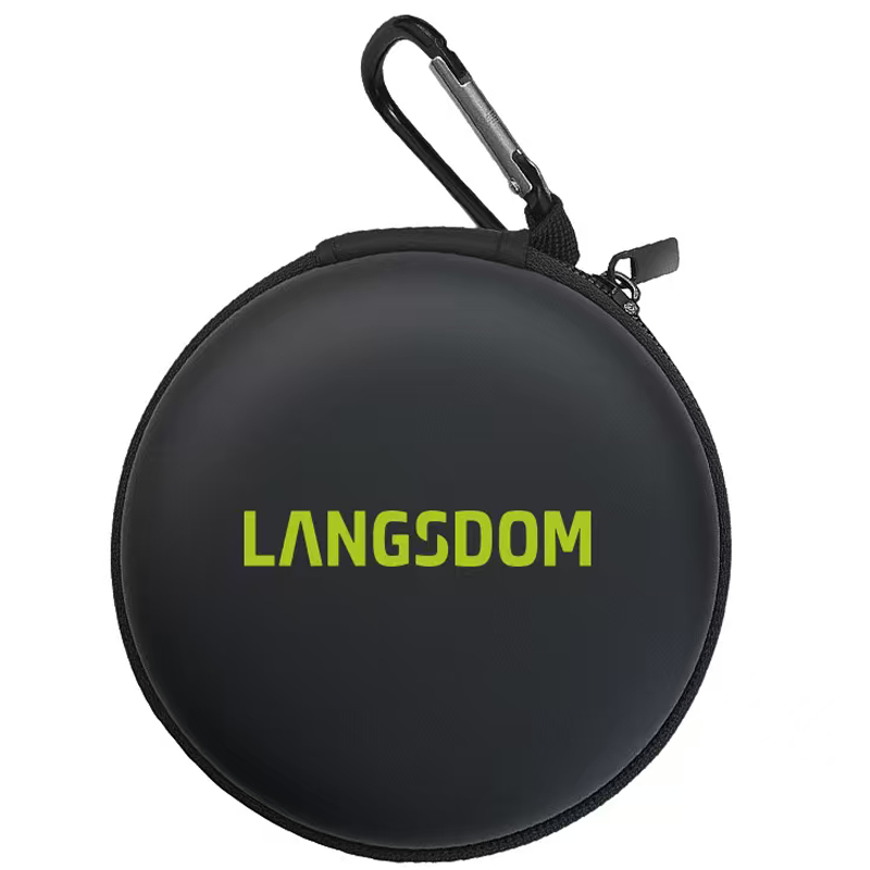 Hộp đựng tai nghe Langsdom chính hãng cao cấp kèm móc treo