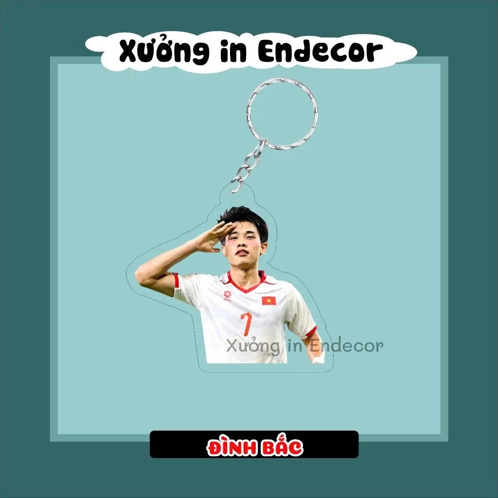Móc khoá- Thước kẻ cầu thủ bóng đá Đình Bắc , Trung Kiên, Hiểu Minh, Minh Phúc tuyển thủ Việt Nam- Sango