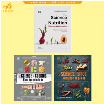 Sách - Combo Khoa học về nấu ăn - Khoa học về gia vị - Khoa học về dinh dưỡng (Nhã Nam HCM)