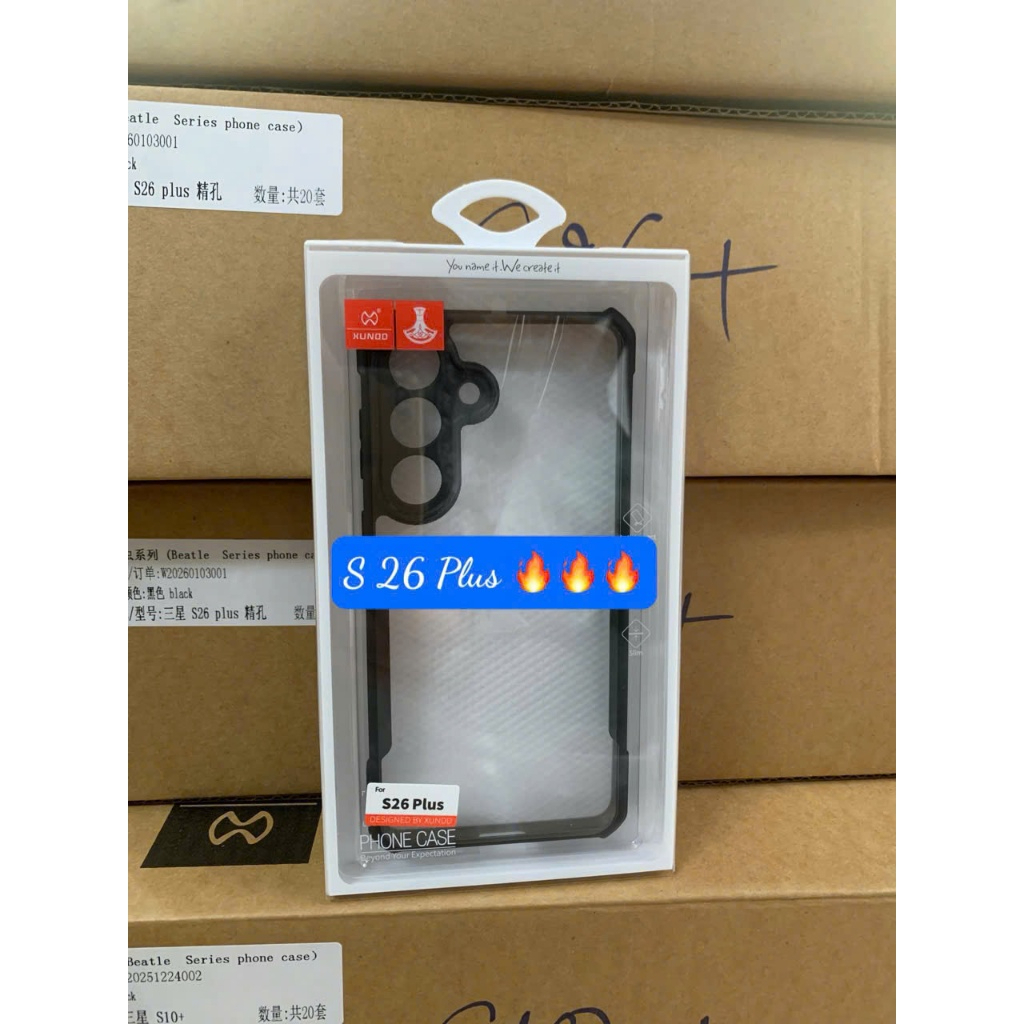 Ốp lưng chống sốc XUNDD cho Samsung S26 S26Plus S26Ultra - Viền TPU, Chống sốc, Không ố vàng