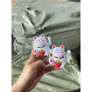 10 mèo thần tài hũ  trang trí tháp bánh nước