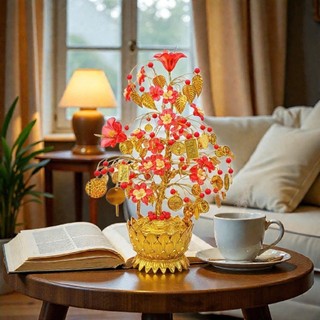 Cây Vàng Ngọc  - Sản Phẩm Trang Trí ngày tết Với Chất Liệu Nhựa Xi Vàng Decor Phòng Trang Trí Nhà