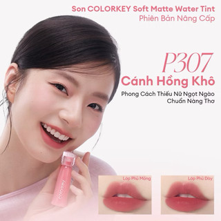 [Colorkey] Son Kem Lì COLORKEY Watery Tint Phiên Bản Nâng Cấp  Lâu Trôi, Không Dính, Siêu Mịn Môi 2.5g - Minna cosmetics