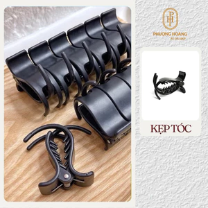 Kẹp tóc càng cua màu đen đơn giản kẹp hằng ngày tiện dụng