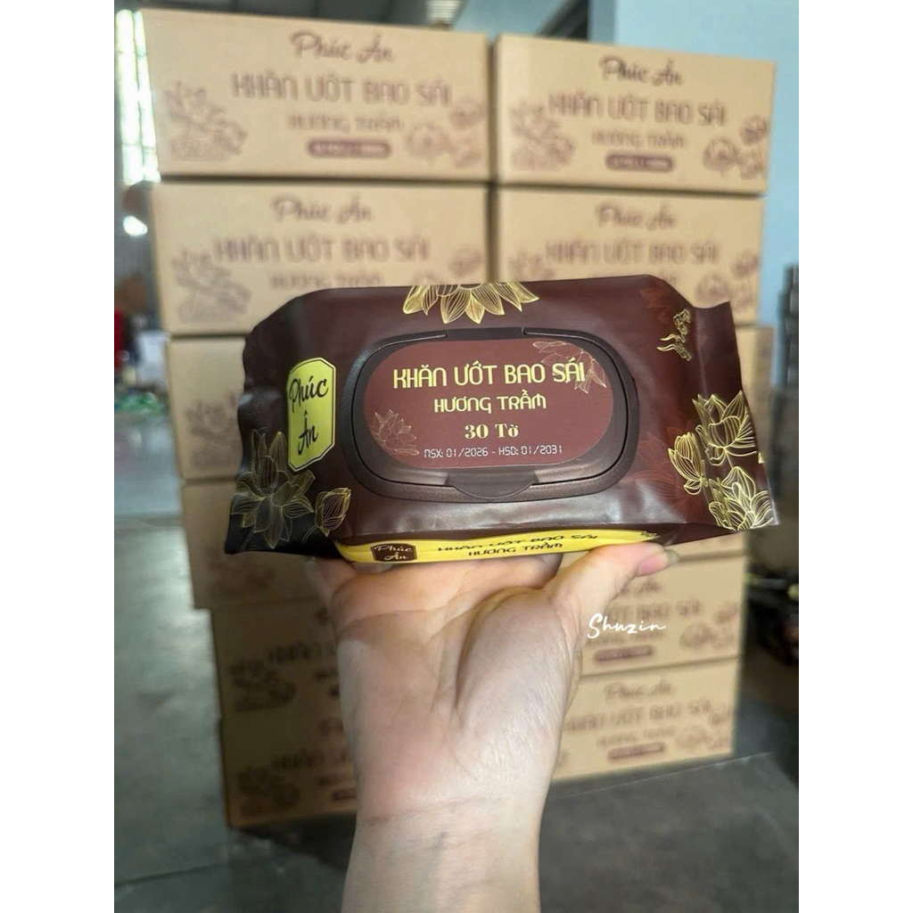 Khăn Ướt Lau Ban Thờ - Khăn Bao Sái Phúc Ân