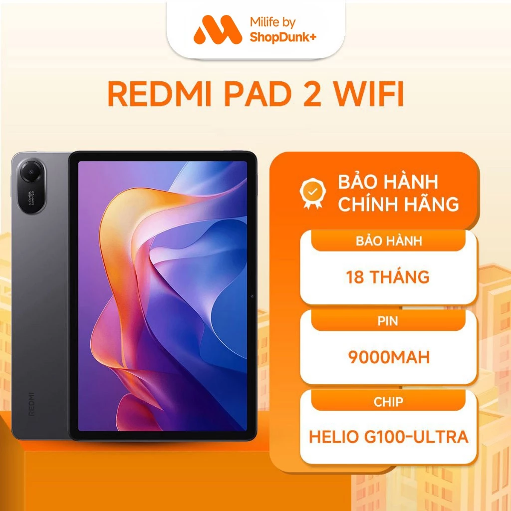 Máy Tính Bảng Xiaomi Redmi Pad 2 Wifi 4/128GB - 6/128GB - 8/256GB Chính Hãng BH 18 Tháng