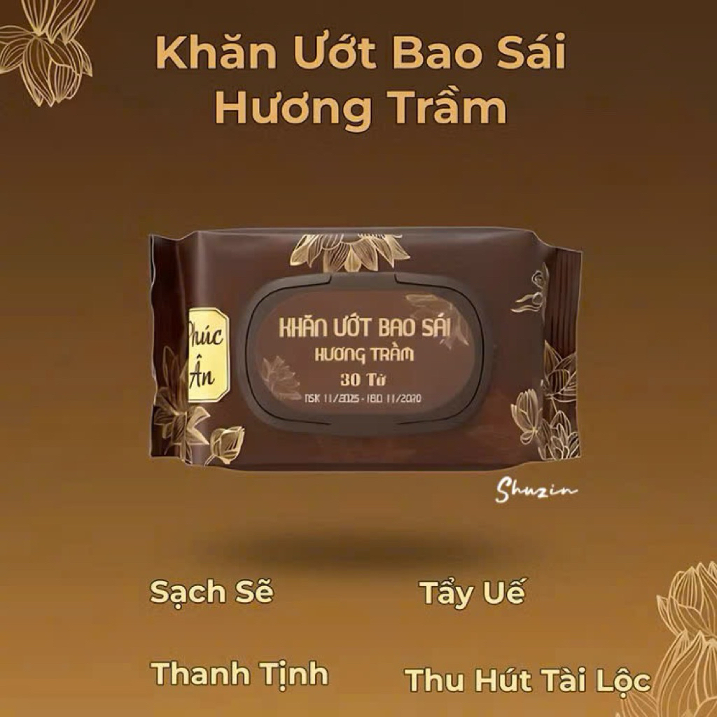 Khăn Ướt Lau Ban Thờ - Khăn Bao Sái Phúc Ân