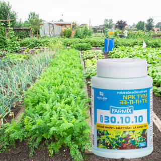 Phân Bón NPK FARMIX 30-10-10 TE – Kích chồi mạnh, Cây khỏe, Lá xanh đậm (Hũ 100gram)