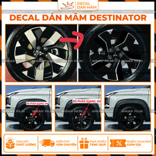 Decal dán mâm Destinator 2026 ( bộ 5 bánh)