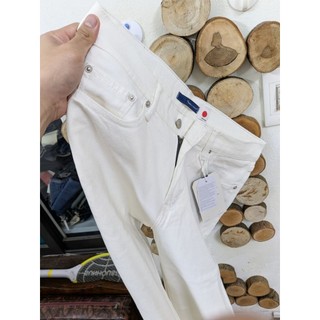 quần jean nam màu trắng dáng đứng vải nhật japan denim