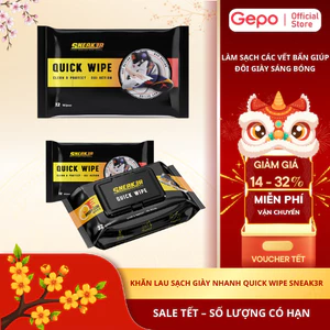 Khăn Lau Sạch Giày Nhanh Quick Wipe Sneak3r Công Nghệ Oxi Aciton