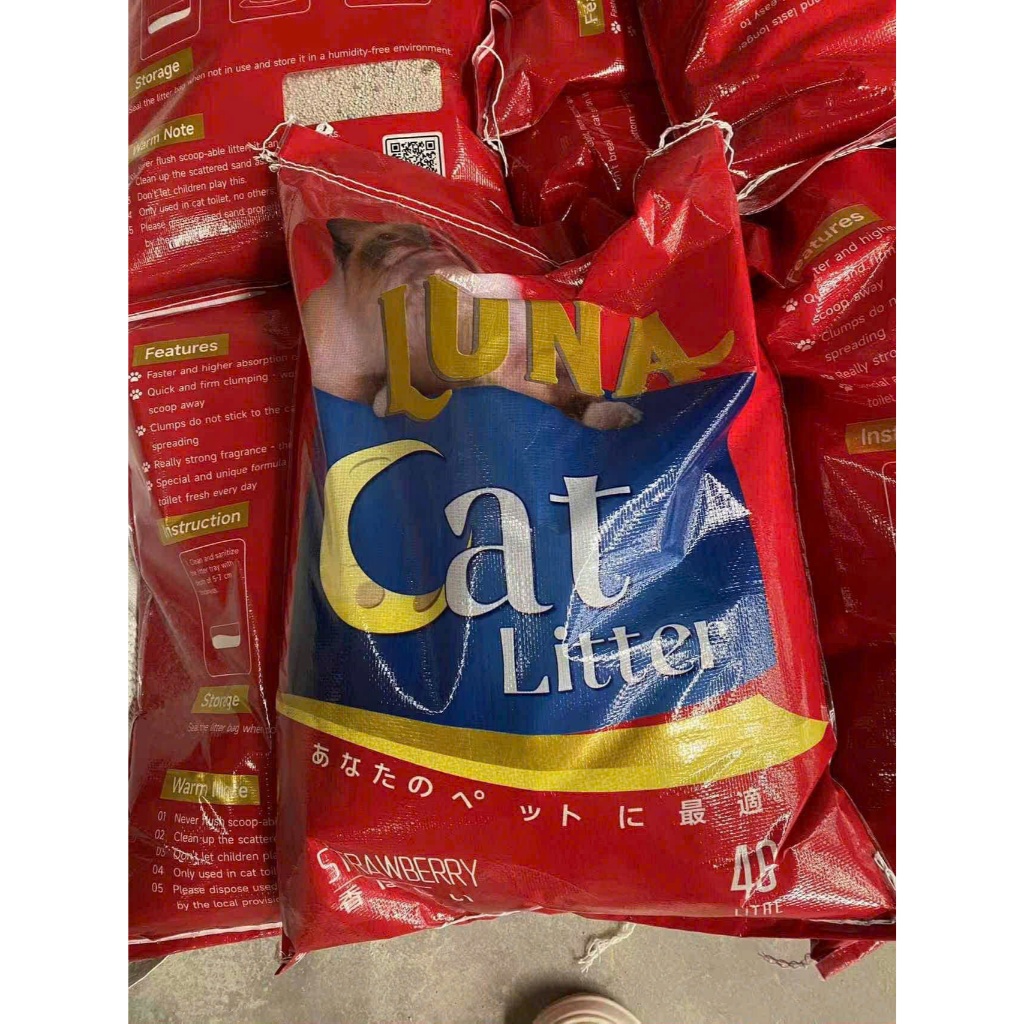 46L Cát Vệ Sinh Mèo Nhật Luna Vón Cục Nhanh Khử Mùi Mạnh Nhiều Hương Thơm Cao Cấp