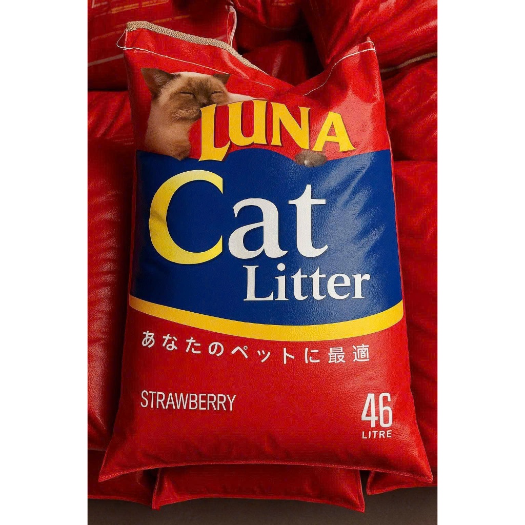 46L Cát Vệ Sinh Mèo Nhật Luna Vón Cục Nhanh Khử Mùi Mạnh Nhiều Hương Thơm Cao Cấp