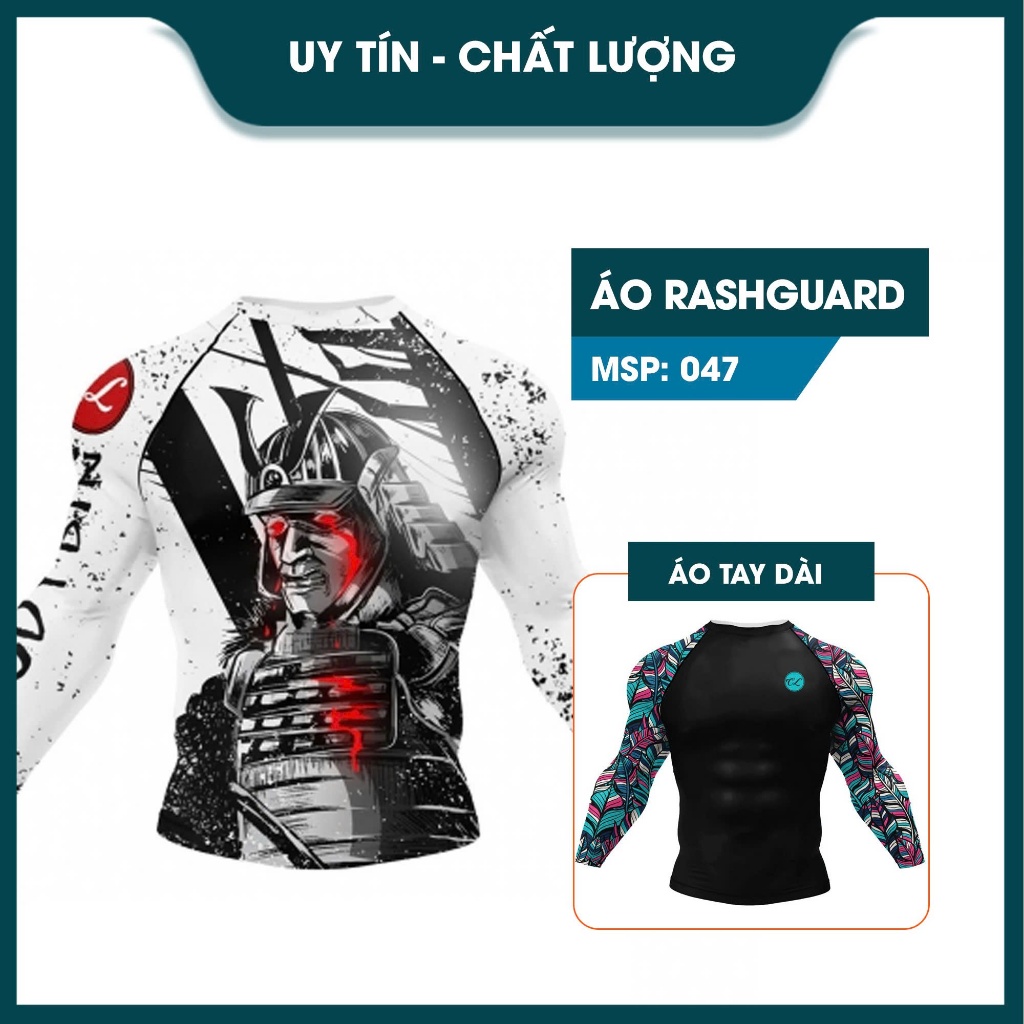 Áo Tay Dài Rashguard BJJ MMA 047, Co Giãn Tốt, Thoáng Khí, Dùng Tập Võ ...