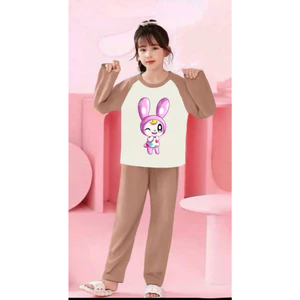 🌸 BỘ ĐỒ BÉ GÁI DÀI TAY – HÌNH CỰC ĐÁNG YÊU 🐱💕 DS496