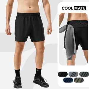 Quần Shorts Nam Tập Gym thể thao 5 inch Essentials co giãn và thoáng khí Coolmate