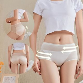 Combo 2 Quần Lót Độn Mông Nữ Su Phối Lưới Đệm Lỗ Thoáng, Quần Định Hình Cạp Cao Mềm Êm King Shop N-8562