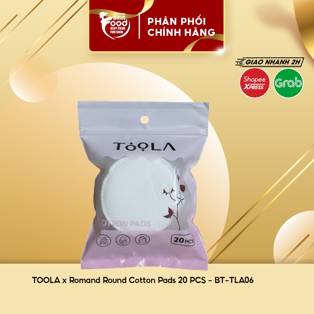 [HB Gift] TOOLA x Romand Round Cotton Pads 20 PCS - BT-TLA067 (HÀNG TẶNG KHÔNG BÁN)