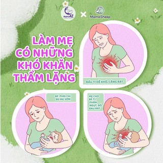 Kem Bôi Nứt Đầu Ti MamaSheep NutriAZ Cho Mẹ Bầu Sau Sinh, Thành Phần Lanolin Tinh Khiết, Dưỡng Ẩm Nhũ Hoa, Nhập Khẩu Hàn