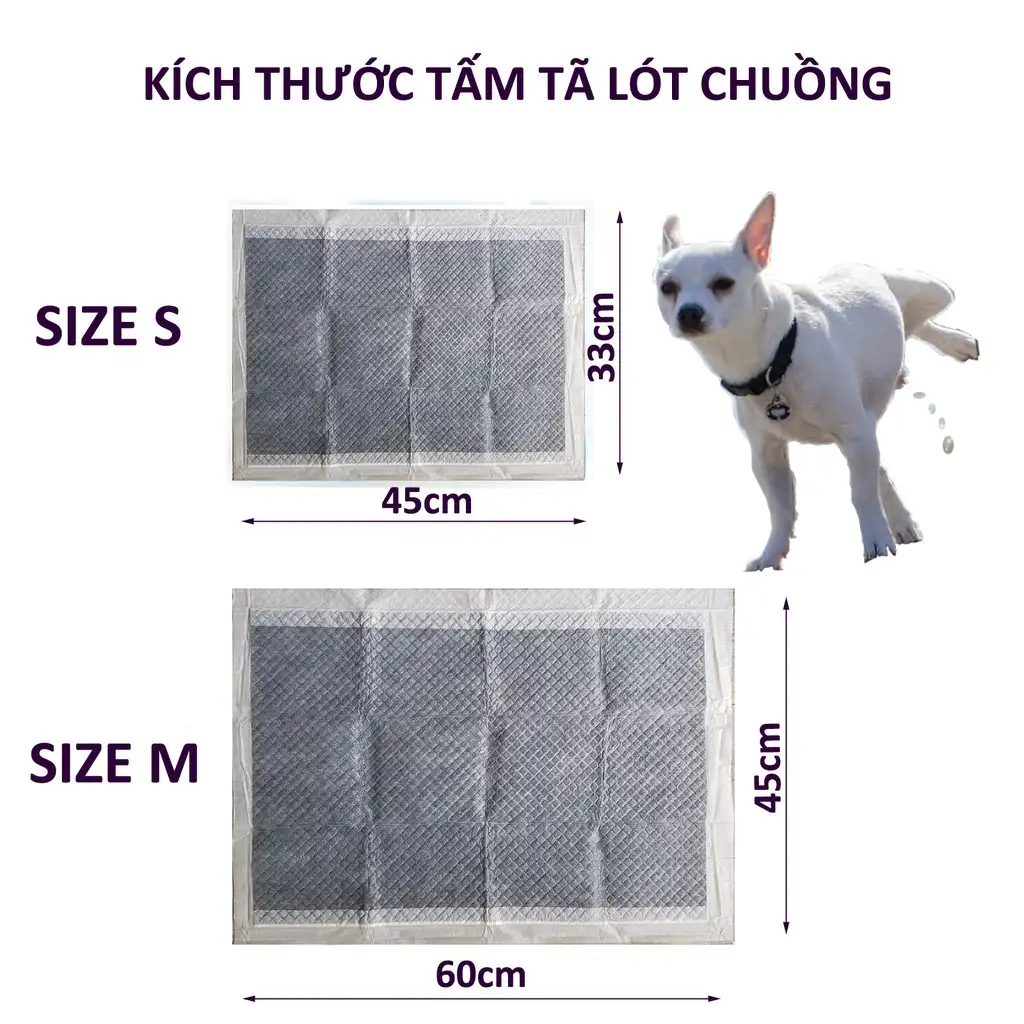 Tấm Lót Chuồng Chó Mèo Than Hoạt Tính LUNA Khử Mùi Mạnh Siêu Thấm Hút 5 Lớp Chống Tràn