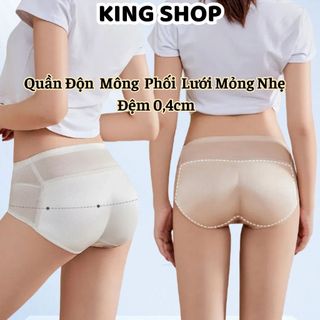Quần Lót Độn Mông Nữ Su Phối Lưới Tôn Dáng Đệm Lỗ Thoáng, Quần Định Hình Cạp Cao Mềm Êm King Shop N-8562