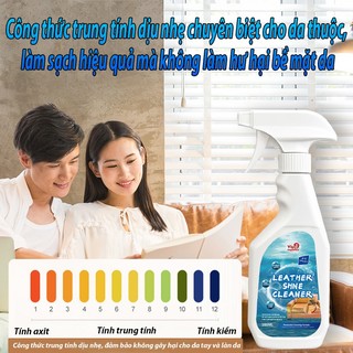 Dung dịch tẩy da sofa đa năng – Làm sạch bẩn, giữ da mềm mại, không xước
