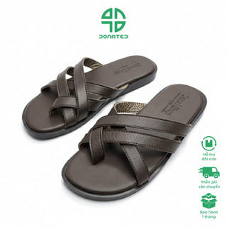 Dép Sandal Da Nam Quai Chéo Xỏ Ngón Phong Cách Thời Trang Tối Giản [ Xịn 1 ]