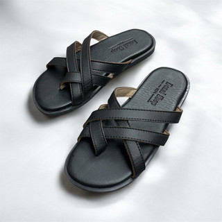 Dép Sandal Da Nam Quai Chéo Xỏ Ngón Phong Cách Thời Trang Tối Giản [ Xịn 1 ]