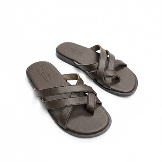 Dép Sandal Da Nam Quai Chéo Xỏ Ngón Phong Cách Thời Trang Tối Giản [ Xịn 1 ]
