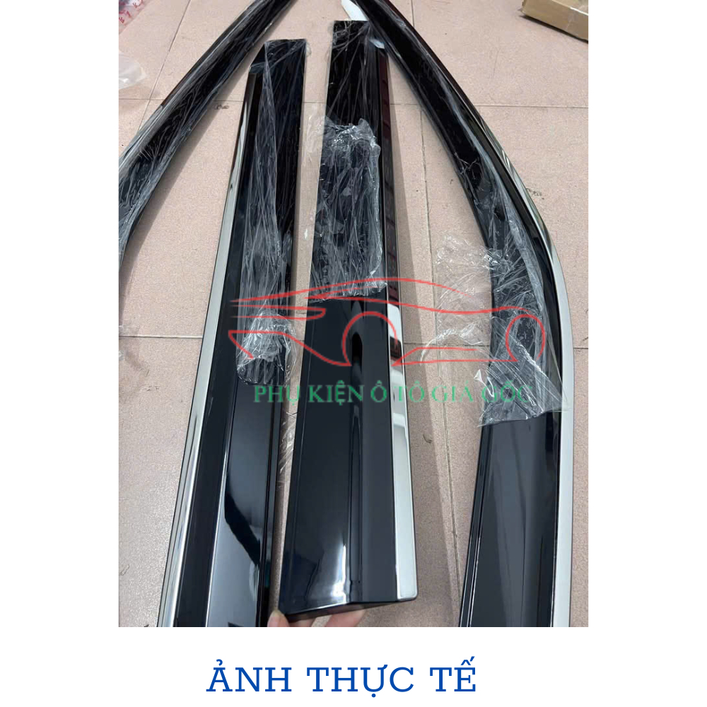Vè che mưa xe MITSUBISHI - DESTINATOR - Mẫu Nhựa đen và Mẫu Chỉ INOX cao cấp chống nước tràn vào xe ngày mưa gió