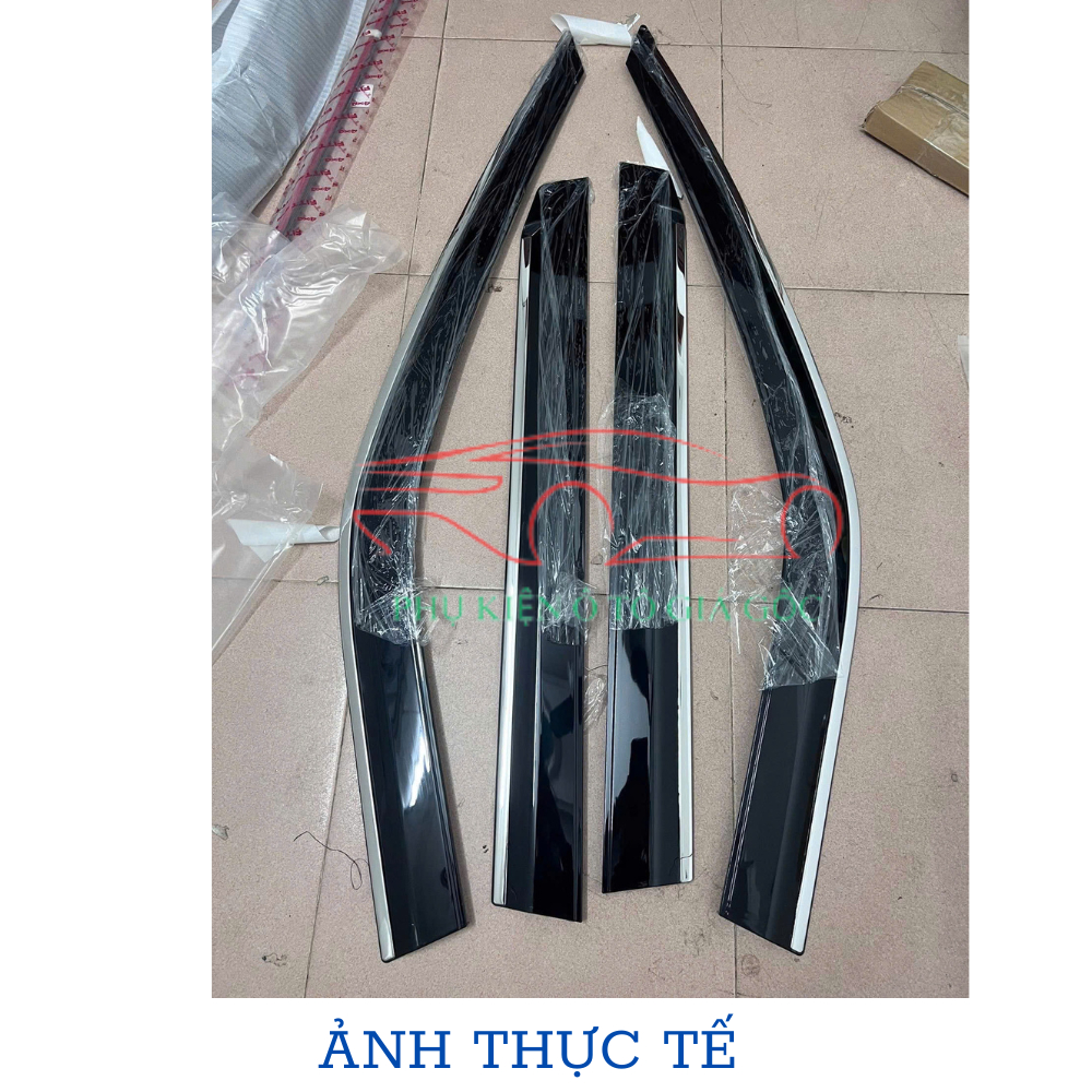 Vè che mưa xe MITSUBISHI - DESTINATOR - Mẫu Nhựa đen và Mẫu Chỉ INOX cao cấp chống nước tràn vào xe ngày mưa gió