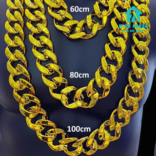 Dây Chuyền Vàng Giả Khổng Lồ Bản Bự 3.5CM - Vòng Cổ Vàng To Style HipHop, Đạo Cụ Phụ Kiện  Biểu Diễn
