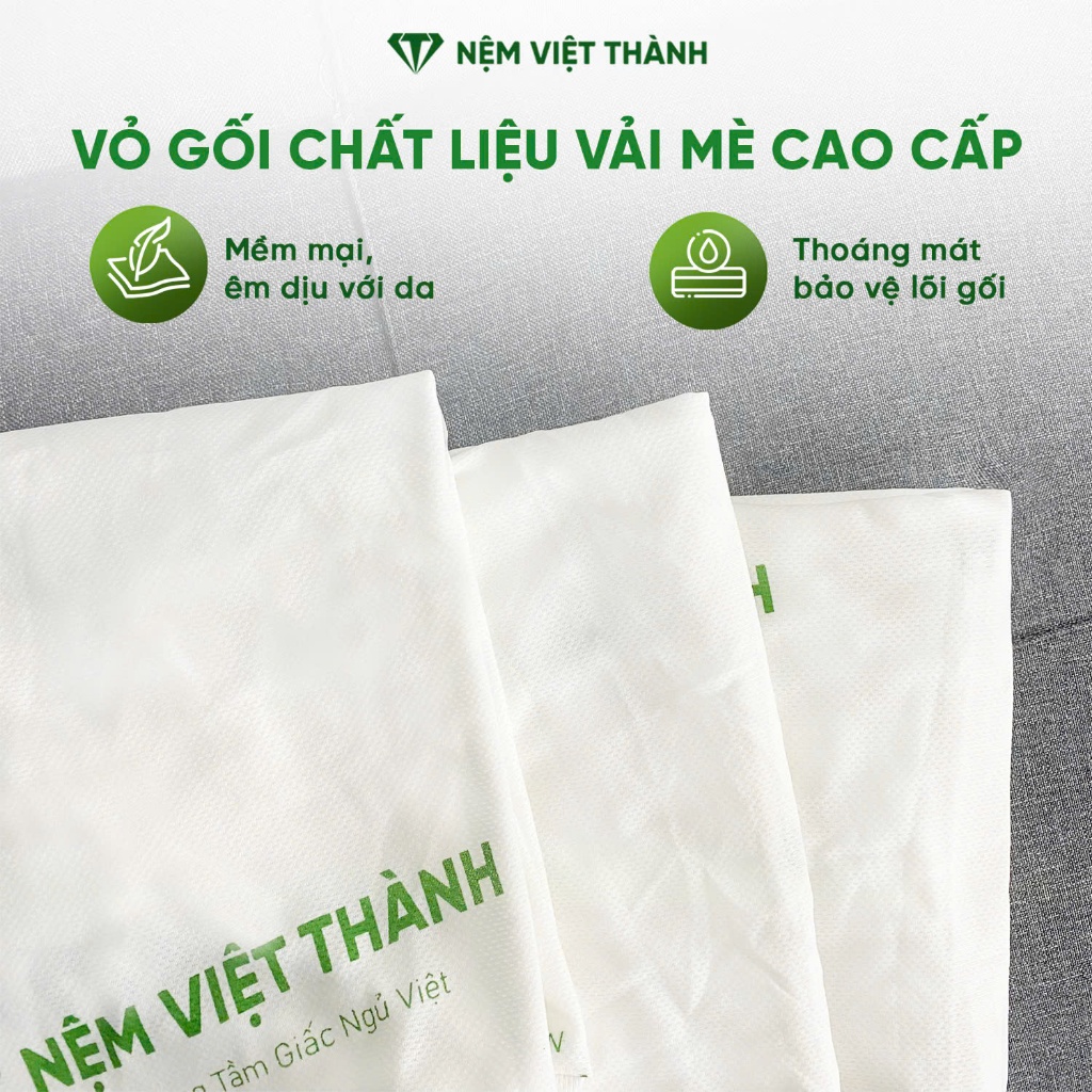 [COMBO KHUYÊN MÃI] Gối Ôm Cao Su Thiên Nhiên Việt Thành, Kích Thước 20x100, Không Nóng Bí, Không Xẹp Lún, Ôm Sát Cơ Thể.