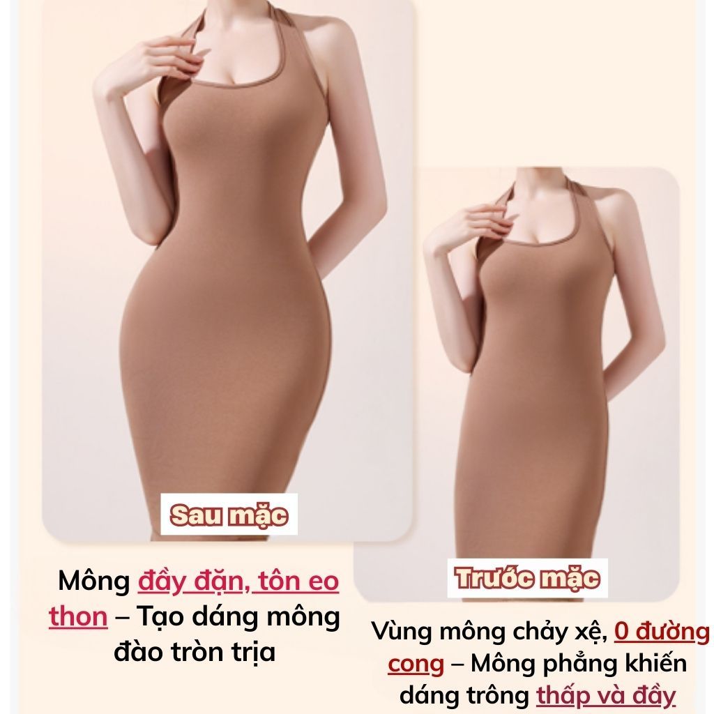 Quần độn hông định hình tôn dáng hack eo thon gọn mặc váy body đồ ôm thoáng khí co giãn LANIXA N2028