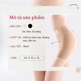 Quần độn hông nâng mông chống chảy xệ định hình dáng tôn eo chất su đúc mặc đồ ôm body DEVARI N2028