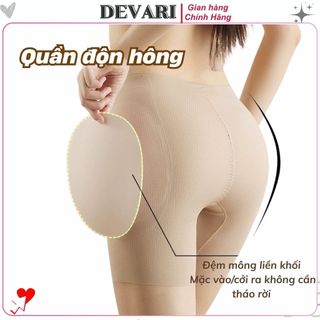 Quần độn hông nâng mông chống chảy xệ định hình dáng tôn eo chất su đúc mặc đồ ôm body DEVARI N2028