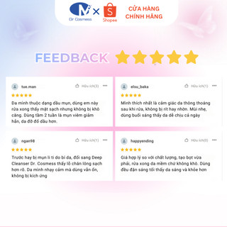 Sữa Rửa Mặt Ngừa Mụn, Sạch Sâu, Giảm Nhờn, Kiềm Dầu, Sáng Da 100ml Dr Cosmess