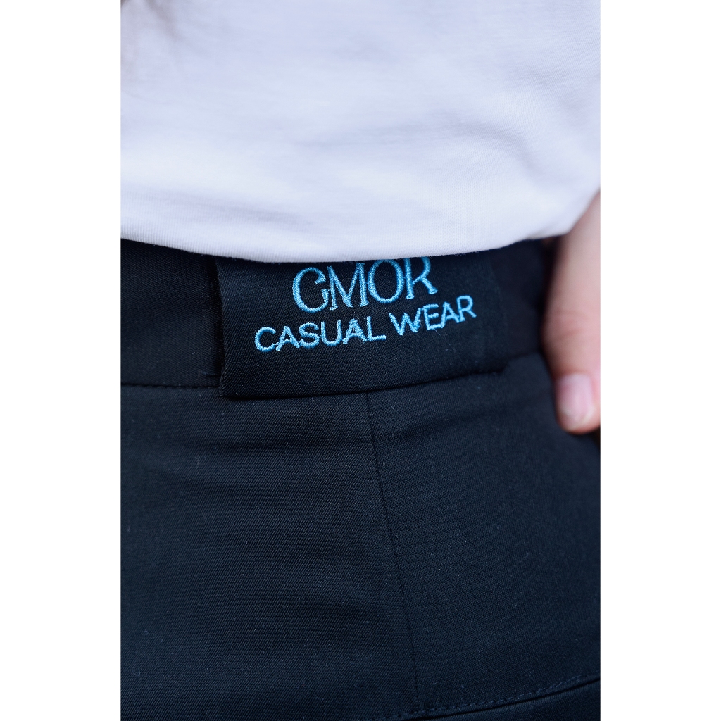 Chân Váy Kaki Midi GUMAC Form A Xoè Xẻ Trước Năng Động Dễ Phối Đồ YVG04093