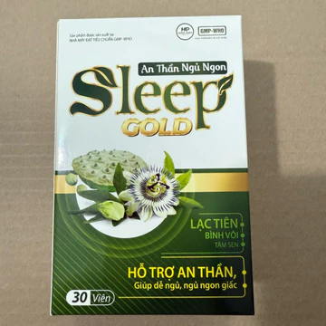 Viên ngủ ngon Sleep Gold - Hỗ trợ an thần ngủ ngon, cải thiện tình trạng mất ngủ, ngủ không sâu giấc